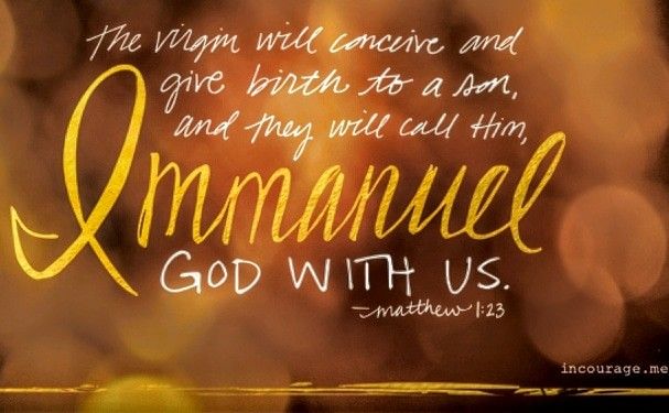 Immanuel, God With us!